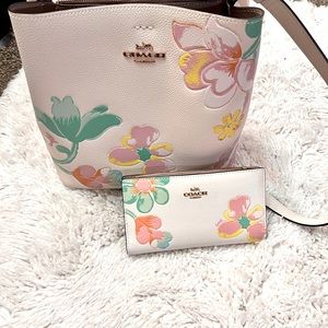 Coach Town Bucket Bag with Floral Print